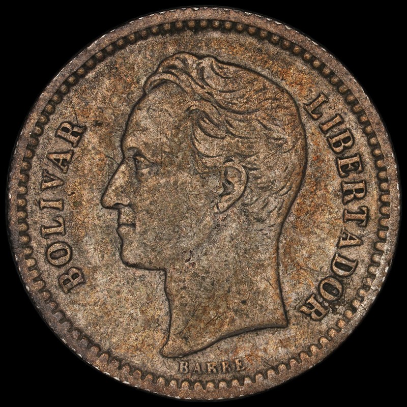 Venezuela - 1/2 Bolivar - 1946 - Silver .835 - 0.067 ASW