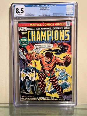 Champions 1 (1975) - Marvel Comics key team formed - CGC 8.5 VFN+