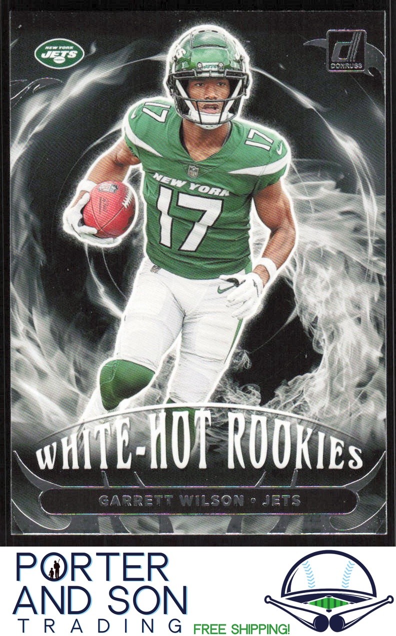 Garrett Wilson RC White Hot Rookies 2022 Donruss #WHR-3 New York Jets Football