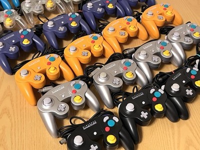 28x OEM Nintendo GameCube Controllers T3 Late Model Tested Clean