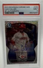 2023 Bowman Chrome Mega Box Cam Collier Auto Image Variation 12/25 PSA 9 