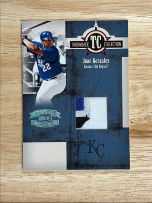 2005 Donruss Throwback Threads Collection Material Prime Juan Gonzalez 24/25