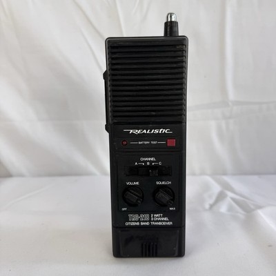 Realistic TRC-218 2-Watt 3-Channel Walkie Talkie UNTESTED For Parts Repair ONLY