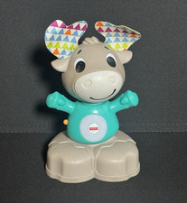 Fisher-Price Linkimals Light-Up Musical Moose Toy 6M 1186-MJ Tested Works