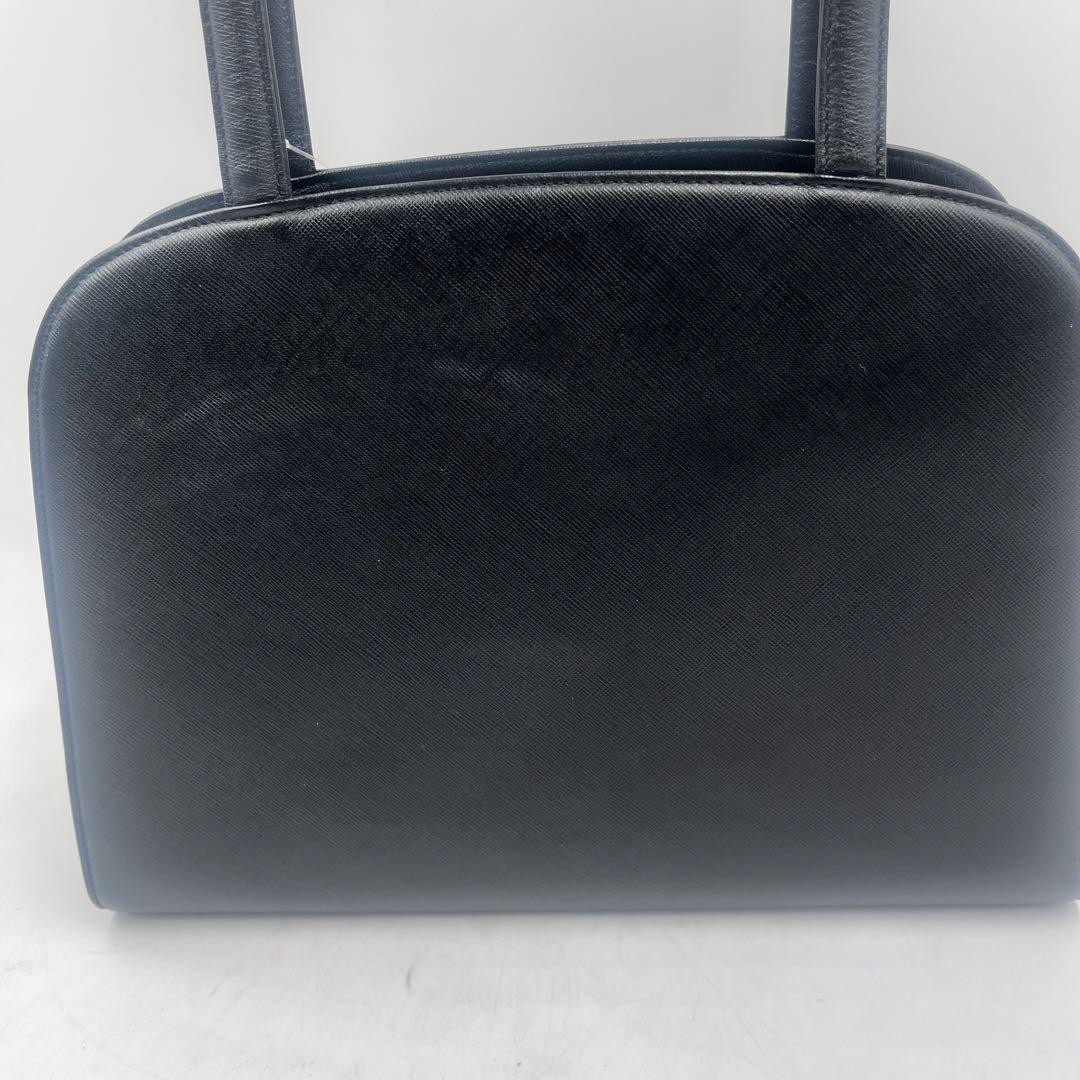 Borsa Yves Saint Laurent Deadstock nera tracolla cucita a mano nuova