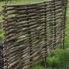 Woven Hazel Border Edging Fence 60cm Height