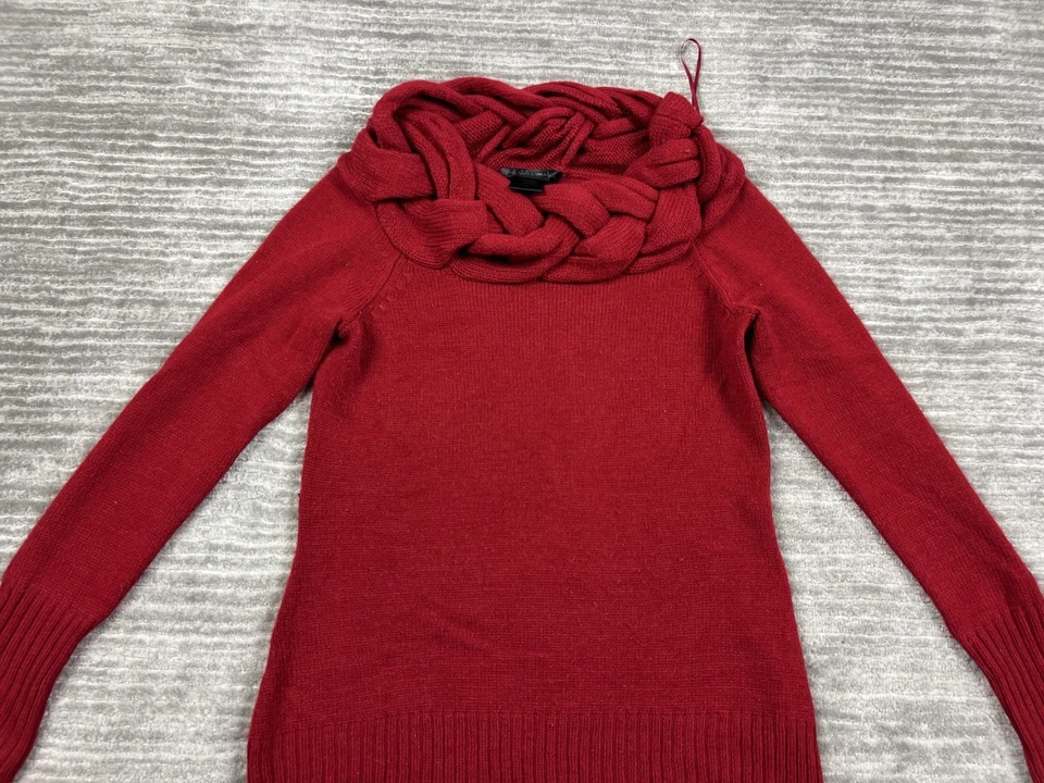 Свитера свитер женский маленький красный с длинным рукавом акриловая смесь США - Изображение 2 из 4