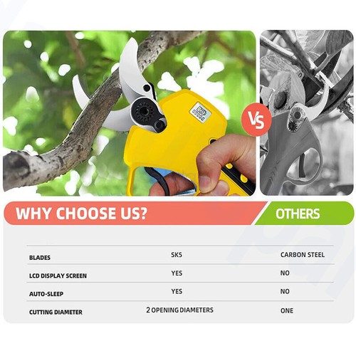50mm Cordless Brushless Pole Pruning Shear Cutter Scissor Battery For Makita 18V - Picture 10 of 15