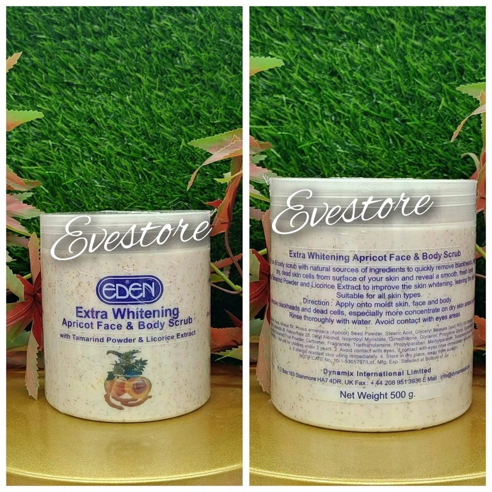 Exfoliante facial y corporal Eden Extra blanqueador de albaricoque con polvo de tamarindo y regaliz Foto 2 de 2