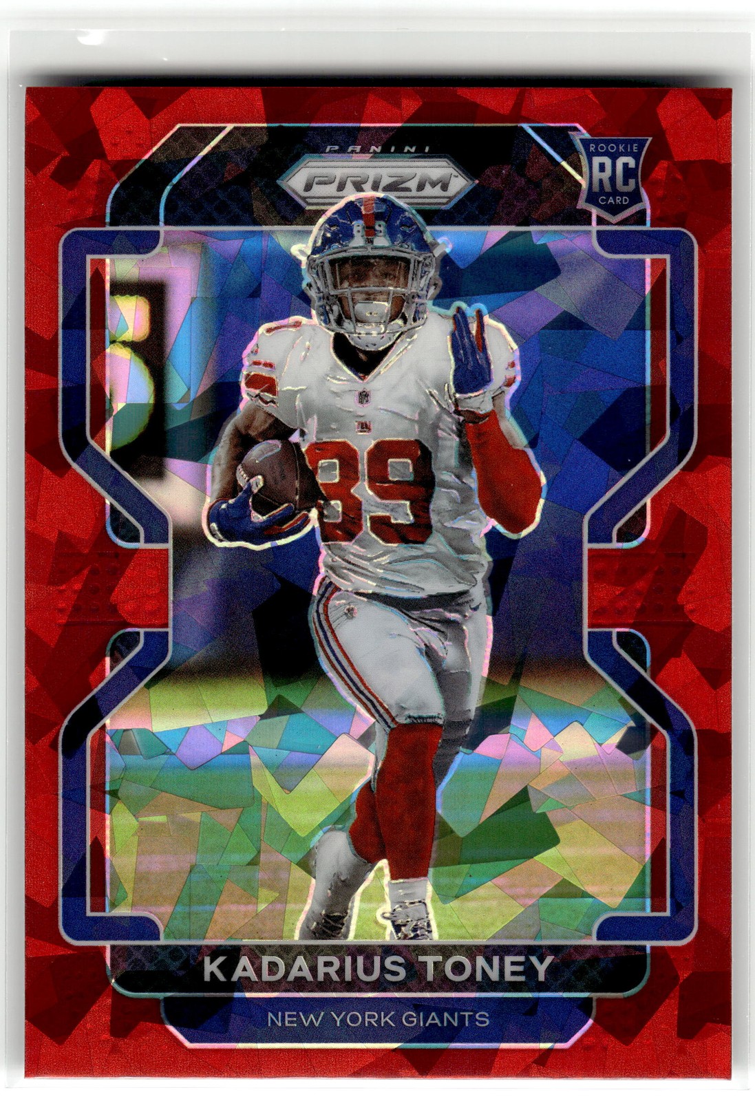 Kadarius Toney 2021 Panini Prizm #342 Rookie New York Giants Red Ice RC