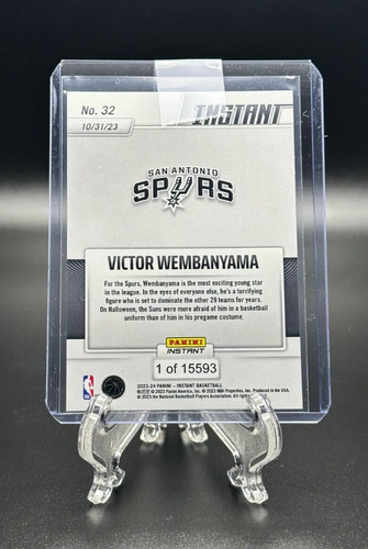 2023-24 Panini Instant NBA #26 SPURS Victor Wembanyama RC Rookie SP - Picture 2 of 3