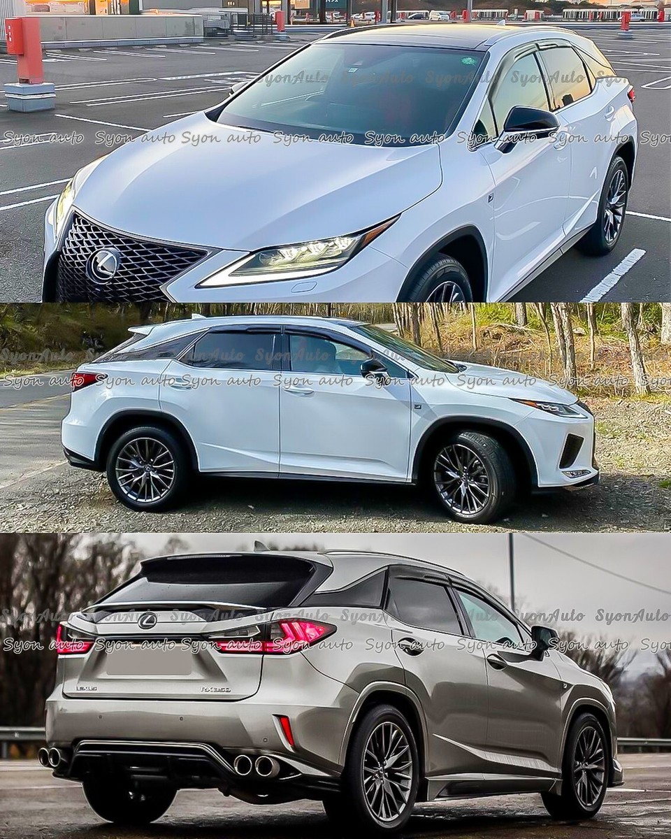 2016-2021 Lexus RX350 RX450h JDM 3D Wavy Mugen Style Window Visor