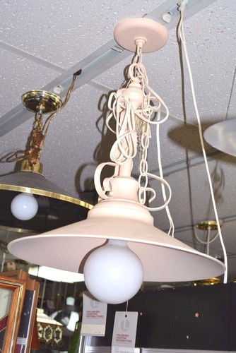 Light PEACH Ceiling PENDANT FIXTURE 