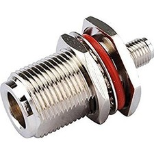 RF Adapter N Jack with Female Basket in Bulkhead with Waterproof O-ring to SMA