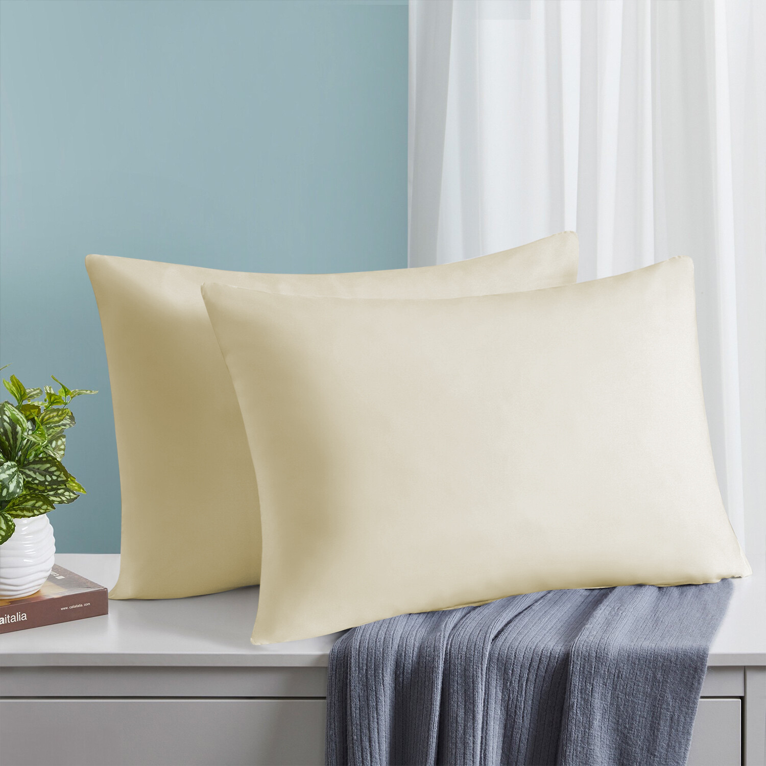 Pillow Cases 2 pack Premium Pillow Cover Luxury Housewife Pair Pack ...