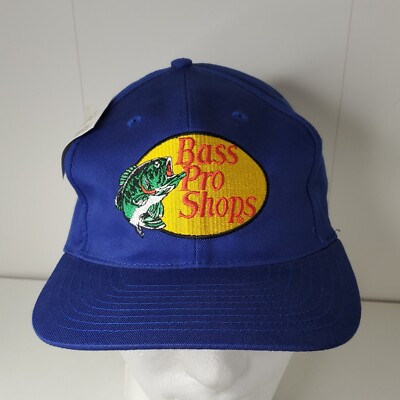 Bass Pro Shops Baseball Cap Blue Snapback Hat Embroidered Color