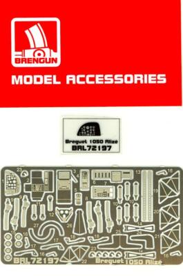 Brengun Models 1/72 BREGUET 1050 ALIZE Photo Etch Update Set