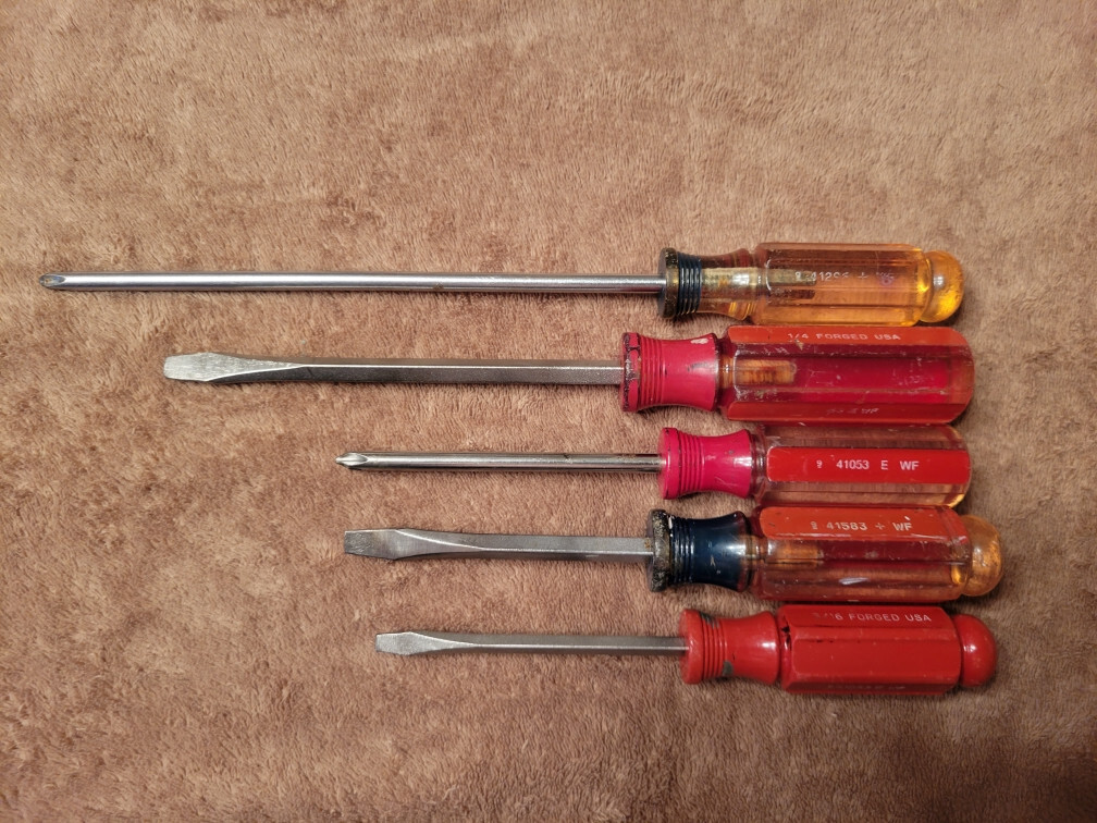 5 VINTAGE SEARS CRAFTSMAN SCREWDRIVERS ALL Made in USA eBay