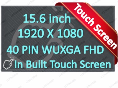 Dell P/N 0M5DY2 M5DY2 15.6'' FHD IPS Touch Screen Digitizer LED LCD NV156FHM-T0C