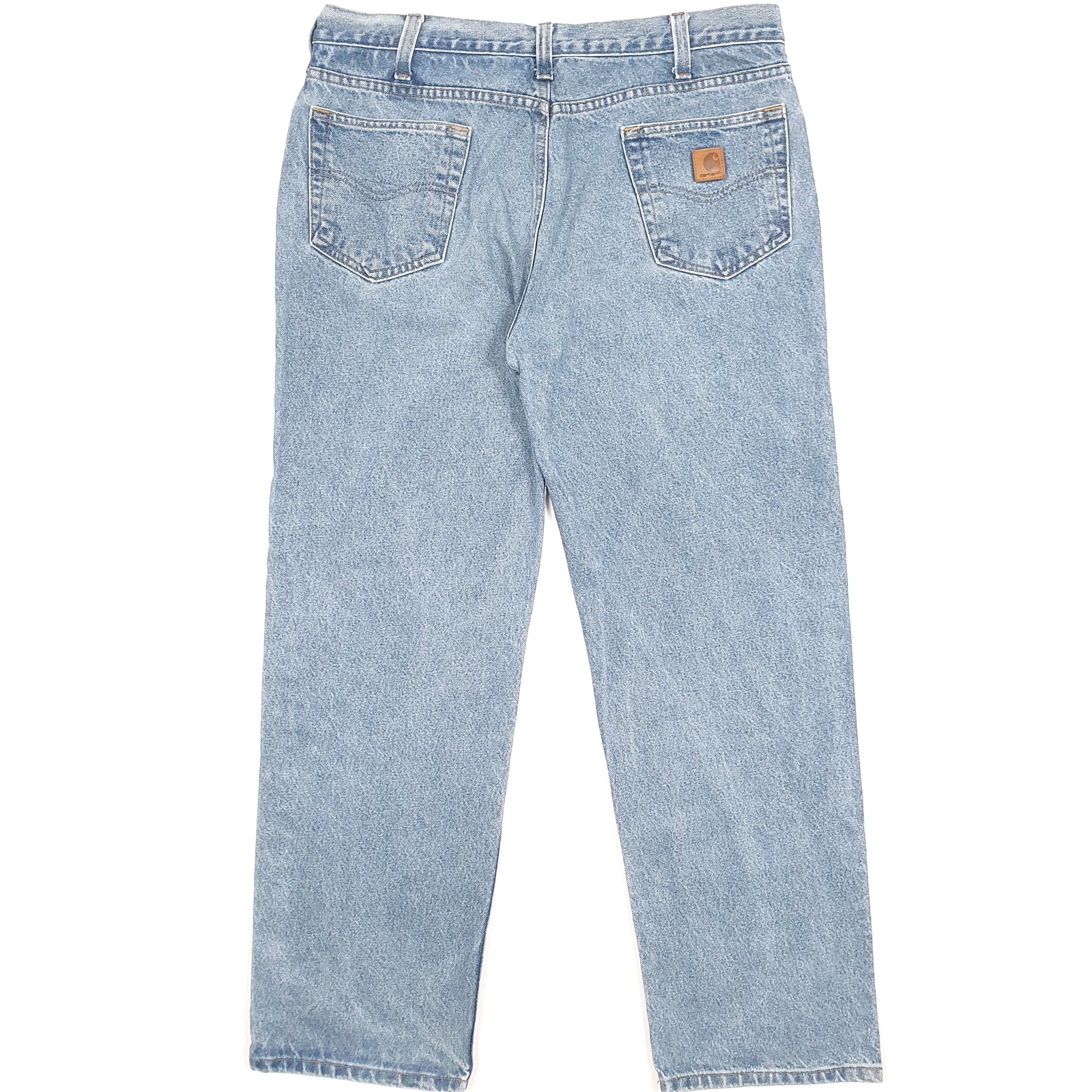 Mens CARHARTT Casual Regular Fit Blue Denim Jeans Trousers W38 L31 image 3