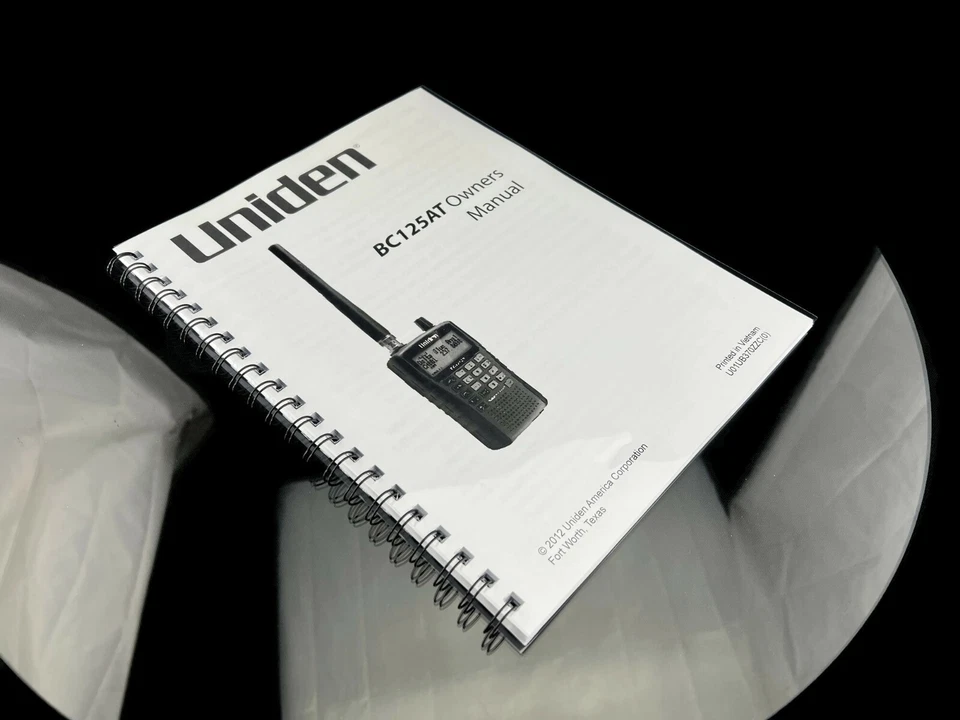 Uniden BC125AT Instructions Operating Manual User Guide Coil Bound - Image 3 of 4