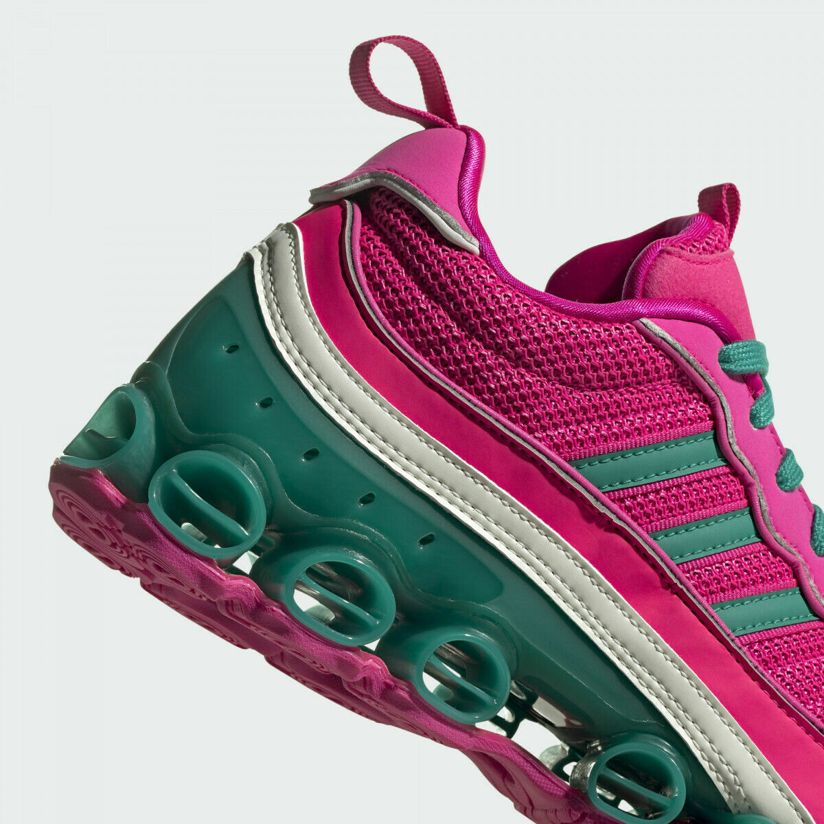 Adidas Originals Microbounce T1 Women Shoes, Pink/Green/White, EF4886 Size 7 NEW image 5