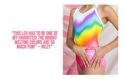 Riley McCusker SYLVIA P Leotard OMBRE RAINBOW Gymnastics Dance GK CL Size 10 - Picture 9 of 10