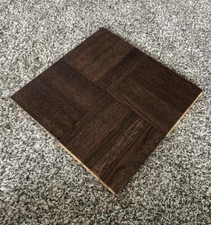 Armstrong Hardwood Parquet Cocoa Bean 12"x12" Oak Dark Brown 25 SQ FT.