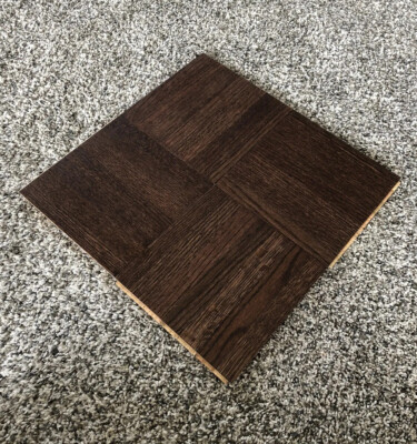 Armstrong Hardwood Parquet Cocoa Bean 12''x12'' Oak Dark Brown 25 SQ FT.