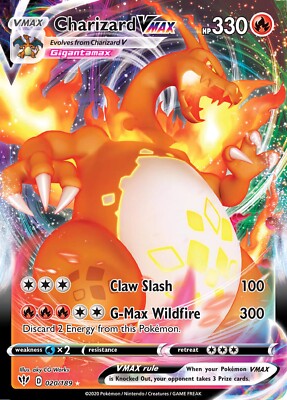 Charizard VMAX Pokemon Card Art Poster | eBay