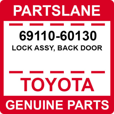 Toyota Land Cruiser OEM Genuine Back Door Lock 69110-60130 | eBay