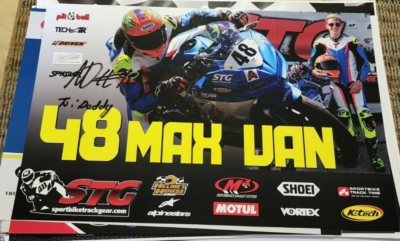 Max Van Autographed Poster Superbike MotoAmerica 2021 Moto GP AMA - Main Image