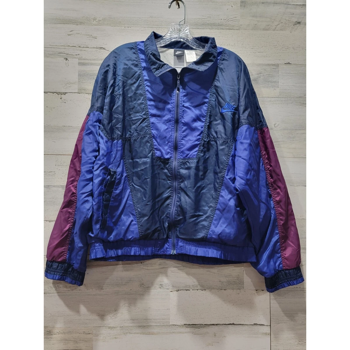 Purple and blue windbreaker clearance