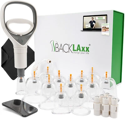 BACKLAxx® Schröpfen mit Schöpfgläser mit Pumpe Schröpfen Set Schröpfset Cupping