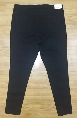 Jessica Simpson High Rise Skinny Jeans Sz 14 34x28.5 Black Rinse Fitted Stretch