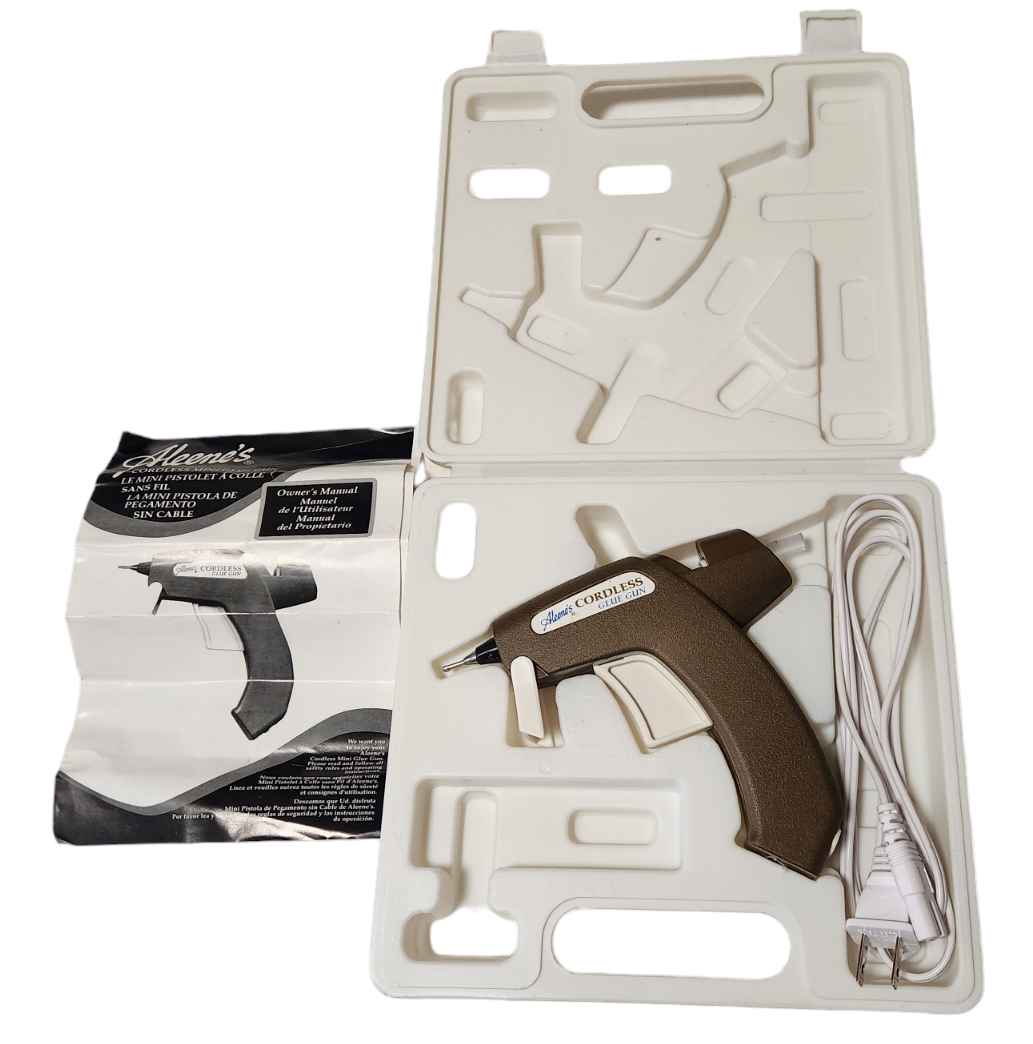 Aleene's Ultimate Glue Gun Kit Crafts 5 Nozzles Case Stand Lk for