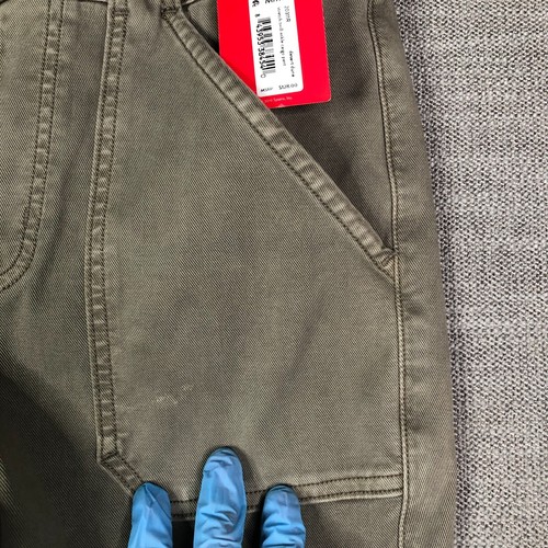 Neu mit Etikett Spanx Cargohose Damen M grau Stretch Twill Knöchel mittlerer Bund zum Überziehen - Bild 10 von 13