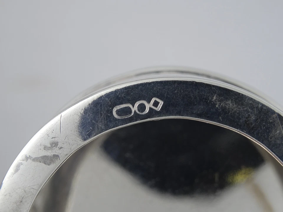 RARA CAJA RETICULADA ANTIGUA DOMINICK & HAFF ESTERLINA CON BISAGRAS VENDIDA POR M. GOONER  Foto 4 de 4