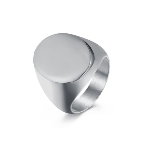 20mm Silver/Gold/Black Heavy Round Band Men's Stainless Steel Male Ring Sz 7-13 - Picture 10 of 12