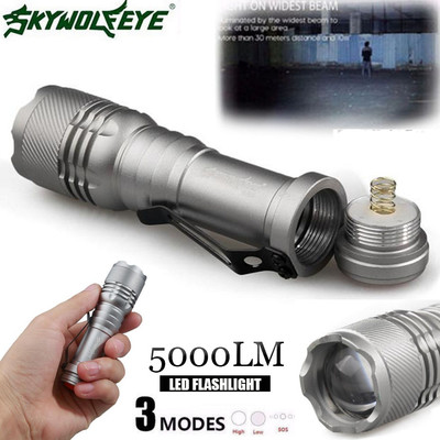 New 5000LM Q5 AA/14500 LED 3 Modes ZOOMABLE Focus Flashlight Torch Light US New 5000LM Q5 AA/14500 LED 3 Modes ZOOMABLE Focus Flashlight Torch Light US