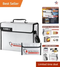 Fireproof Bag for Important Documents - 10-Layer Fire Protection - Large Size