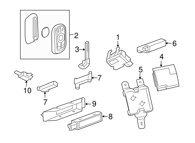 GM 2016-2022 Theft Deterrent Module Part# 13507599 - 13523277 