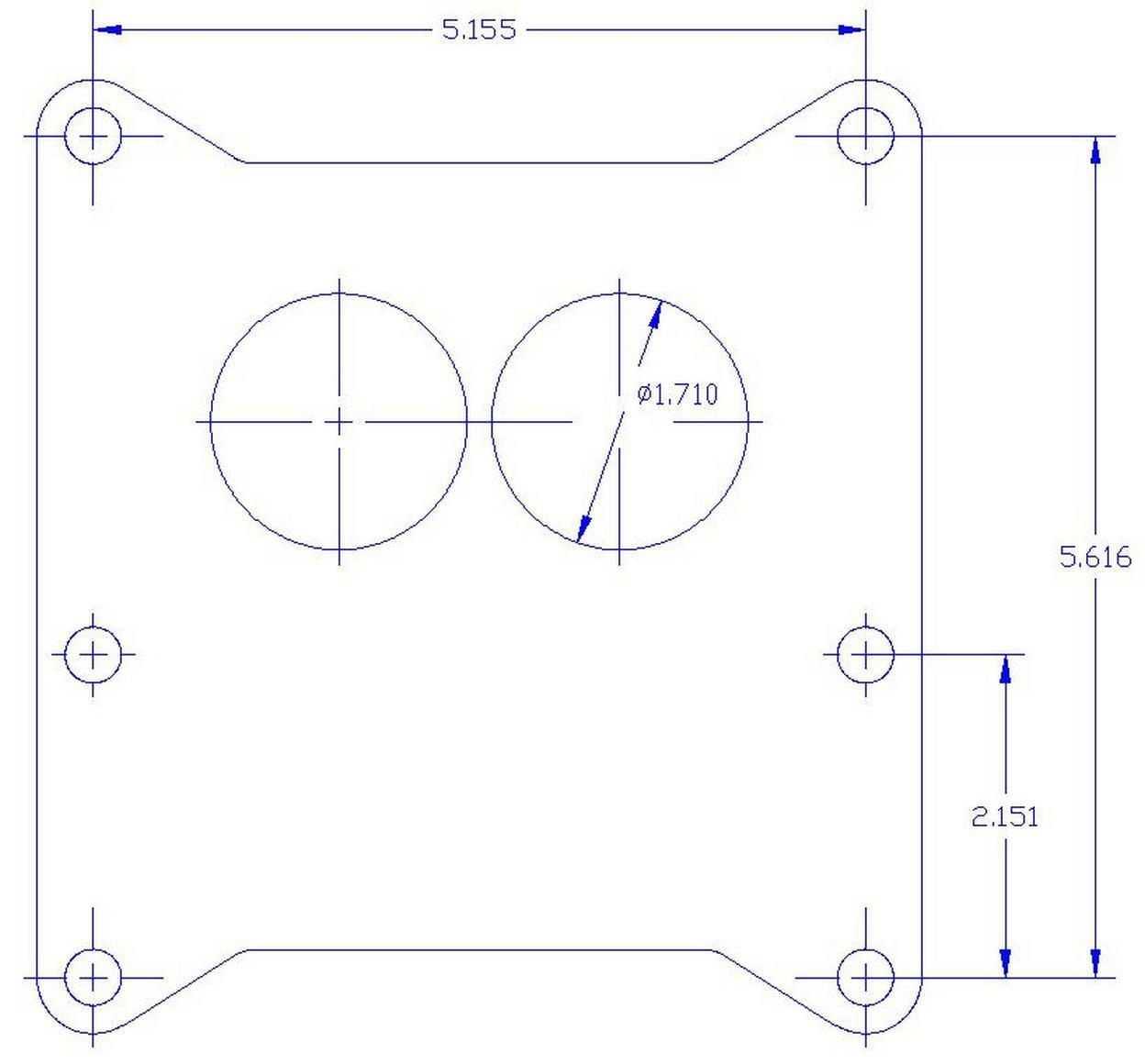 Canton 85065 Phenolic Carburetor Adapter For Holley 2BBL And Holley