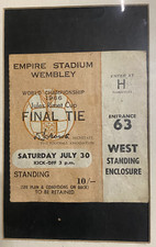England V West Germany - 1966 World Cup Ticket stub - Original Print