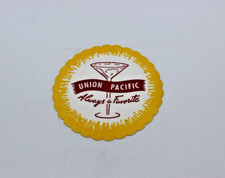 Vintage Union Pacific Railroad "Always a Favorite" Drink Coaster