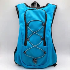 Hydration Hydro Pack Backpack Light Blue One Size Adjustable for Hiking Cycling