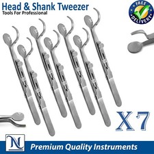 Head  Shank Tweezers Jewelry Soldering Making Ring Holding Setting Slid X7
