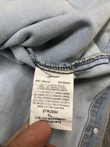 Chaqueta vaquera para mujer Riders by Lee Indigo, Falling Star, talla X-grande 📦 - Imagen 4 de 10