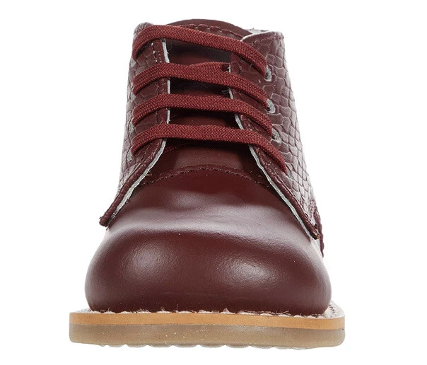 Josmo Niños Unisex Primer Caminante Unisex Zapatos Botas Borgoña Talla 8 Niño M Nuevo Foto 2 de 4