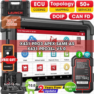 Launch X431 PRO3 APEX PRO5 PRO3S Bidirectional Car Diagnostic Scanner Key Coding